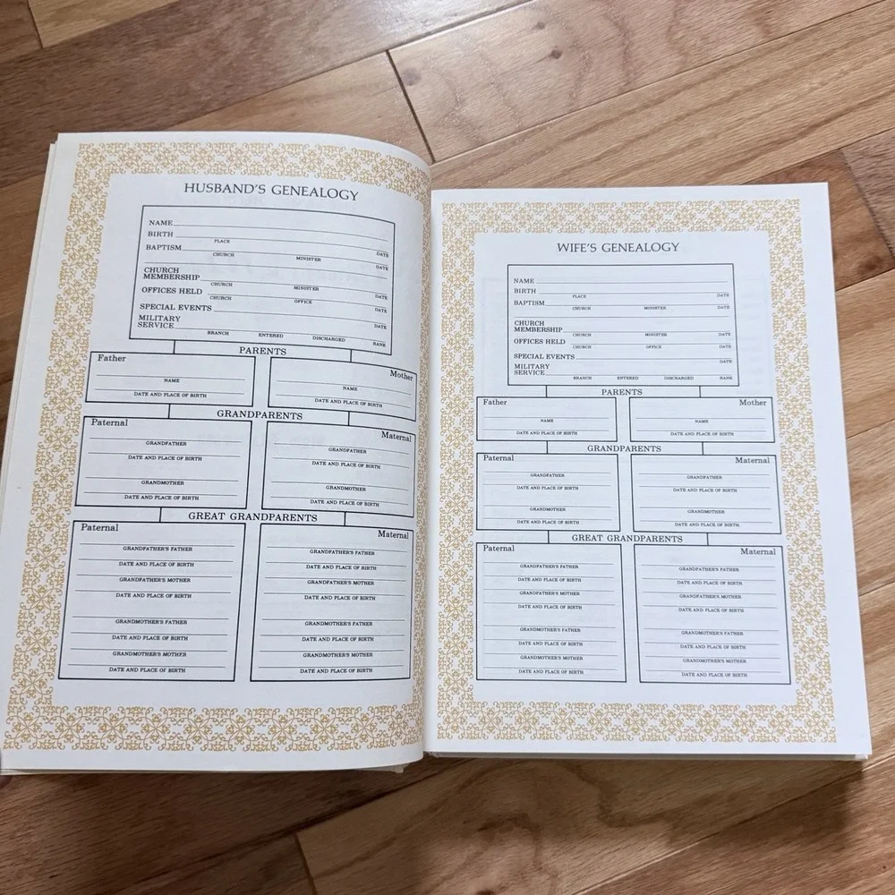 Regency Holy Bible King James Red Letter White Gold Hardcover Family Records
